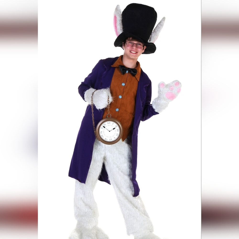 Delux Alice in Wonderland White Rabbit Costume